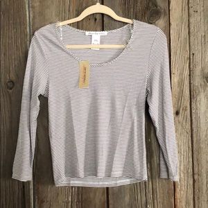 Never worn striped shirt with tags